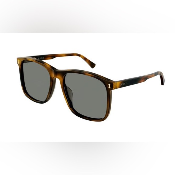 BNWT Gucci Square Large Sunglasses MSRP $435 Havana Brown 57mm - Picture 11 of 12